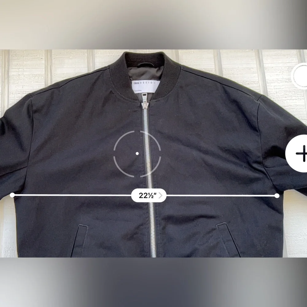ASOS Brand‎ Unisex Bomber Jacket Black Lined Size XS